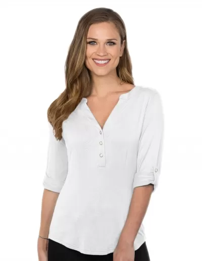 Tri Mountain Lb076 Penelope Women'S Y-Neckline Knit Top