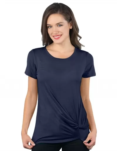 Tri Mountain Lb004 Aria Women'S Front Knot Top