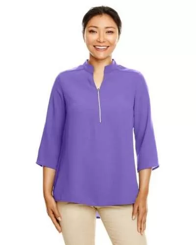 Devon & Jones DP611W Ladies' Perfect Fit™  3/4-Sleeve Crepe Tunic