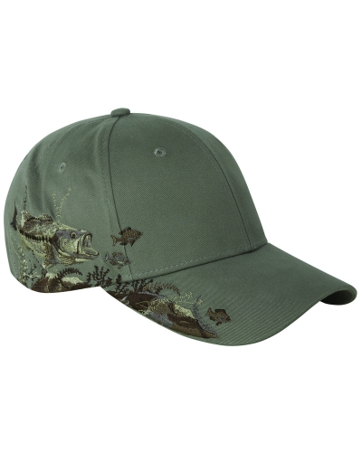 Dri Duck DI3303 Bass Structured Mid-Profile Hat