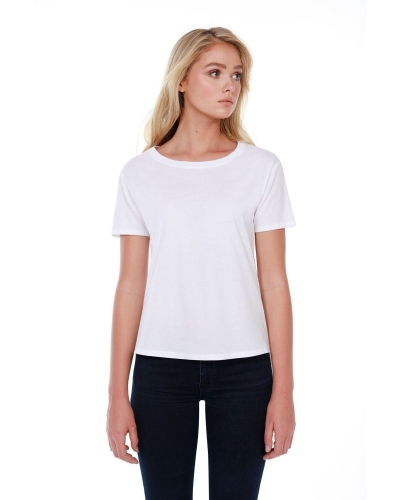 StarTee Drop Ship ST1018 Ladies' 3.5 oz., 100% Cotton Boxy High Low T-Shirt