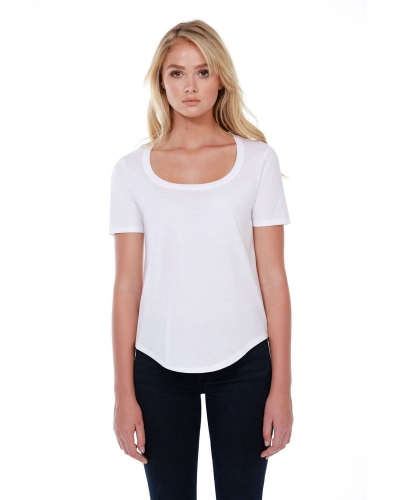 StarTee Drop Ship ST1019 Ladies' 3.5 oz., 100% Cotton U-Neck T-Shirt