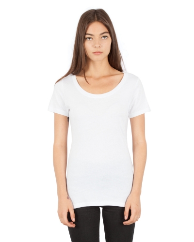 Simplex Apparel Drop Ship SI1030 Ladies' Combed Ring-Spun Cotton Scoop T-Shirt