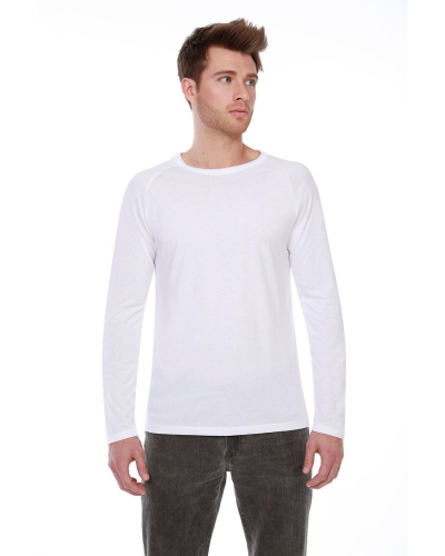 StarTee Drop Ship ST2477 Men's CVC Long-Sleeve Raglan