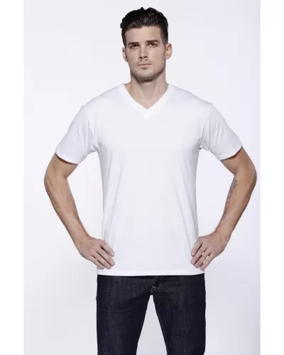 StarTee Drop Ship ST2412 Men's CVC V-Neck T-Shirt