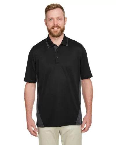 Harriton M386T Men's Tall Flash Snag Protection Plus IL Colorblock Polo