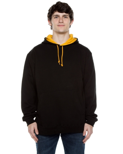 Beimar Drop Ship F1023 Unisex 10 oz. 80/20 Poly/Cotton Contrast Hood Sweatshirt