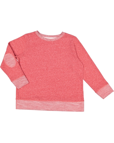 LAT LA2279 Youth French Terry Long Sleeve Crewneck Sweatshirt