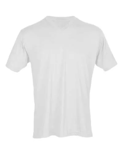 Tultex 207 Unisex Poly-Rich V-Neck T-Shirt