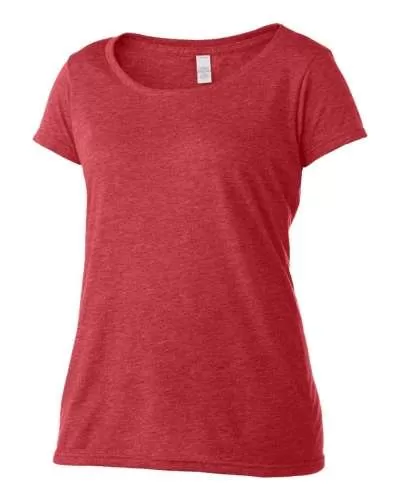 Tultex 243 Women's Poly-Rich Scoop Neck T-Shirt