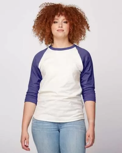 Tultex 245 Unisex Fine Jersey Raglan T-Shirt