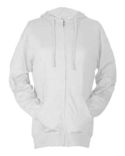 Tultex 260 Unisex Beach Full-Zip Hooded Long Sleeve T-Shirt