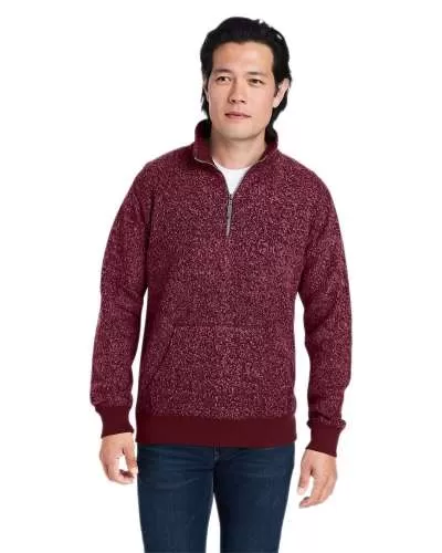 J America Unisex Aspen Fleece Quarter-Zip Sweatshirt - 8713JA