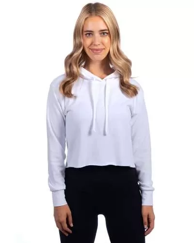 Next Level Apparel Ladies Cropped Pullover Hooded Sweatshirt - 9384