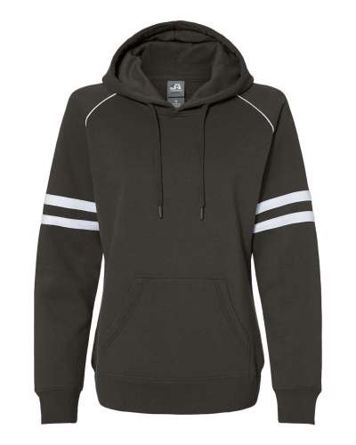 J America 8645JA Ladies Varsity Pullover Hooded Sweatshirt