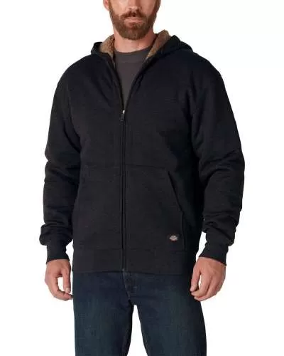 Dickies TW457 Men's Sherpa-Lined Full-Zip Hooded Sweatshirt