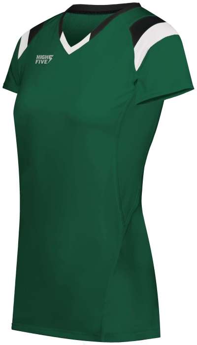 High Five 342252 Ladies Truhit Tri-Color Short Sleeve Jersey