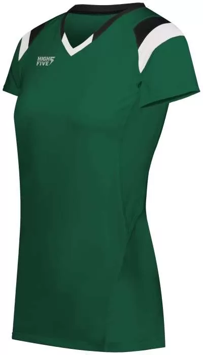 High Five 342252 Ladies Truhit Tri-Color Short Sleeve Jersey