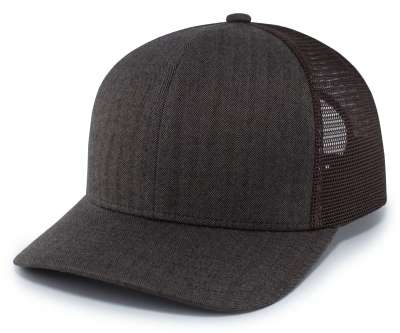 Pacific Headwear P124 Herringbone Trucker Cap