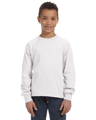 Fruit of the Loom 4930B Youth HD Cotton Long-Sleeve T-Shirt