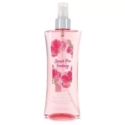 Body Fantasies Signature Pink Sweet Pea Fantasy by Parfums De Coeur Body Spray 8 oz For Women