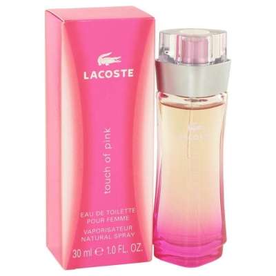 Touch of Pink by Lacoste Eau De Toilette Spray 1 oz For Women