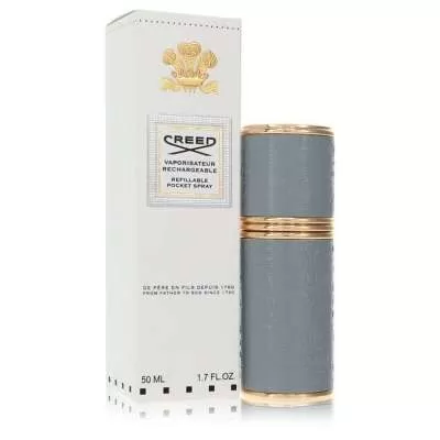 Refillable Pocket Spray by Creed Refillable Perfume Atomizer (Grey Unisex) 1.7 oz For Men