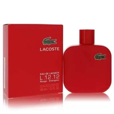 Lacoste Eau De Lacoste L.12.12 Rouge by Lacoste Eau De Toilette Spray 3.3 oz For Men