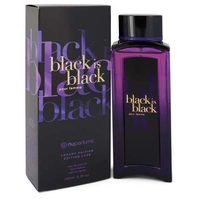 Black is Black by Nu Parfums Eau De Parfum Spray 3.3 oz For Women