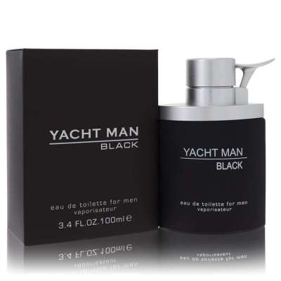 Yacht Man Black by Myrurgia Eau De Toilette Spray 3.4 oz For Men