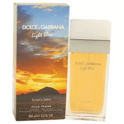 Light Blue Sunset in Salina by Dolce & Gabbana Eau De Toilette Spray 3.4 oz For Women