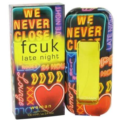 FCUK Late Night by French Connection Eau De Toilette Spray 3.4 oz For Women