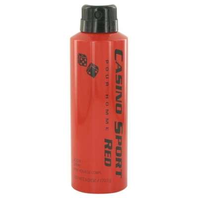 Casino Sport Red by Casino Perfumes Body Spray (No Cap) 6 oz For Men