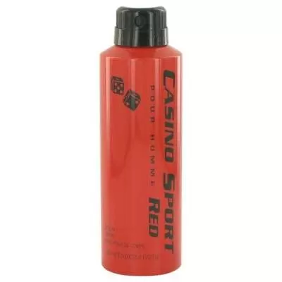 Casino Sport Red by Casino Perfumes Body Spray (No Cap) 6 oz For Men