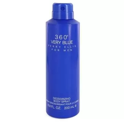 Perry Ellis 360 Very Blue by Perry Ellis Body Spray (unboxed) 6.8 oz  For Men