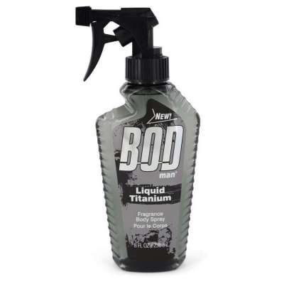 Bod Man Liquid Titanium by Parfums De Coeur Fragrance Body Spray 8 oz For Men