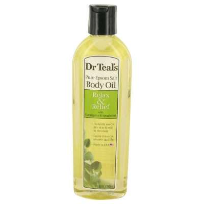 Dr Teal's Bath Additive Eucalyptus Oil by Dr Teal's Pure Epson Salt Body Oil Relax & Relief with Euc