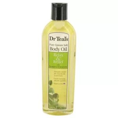 Dr Teal's Bath Additive Eucalyptus Oil by Dr Teal's Pure Epson Salt Body Oil Relax & Relief with Euc