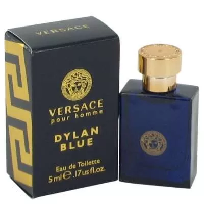 Versace Pour Homme Dylan Blue by Versace Mini EDT .17 oz For Men