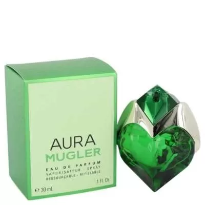 Mugler Aura by Thierry Mugler Eau De Parfum Spray Refillable 1 oz For Women