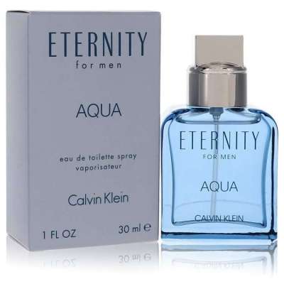 Eternity Aqua by Calvin Klein Eau De Toilette Spray 1 oz For Men