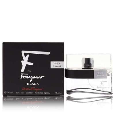F Black by Salvatore Ferragamo Eau De Toilette Spray 1 oz For Men