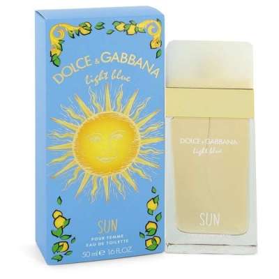 Light Blue Sun by Dolce & Gabbana Eau De Toilette Spray 1.7 oz For Women