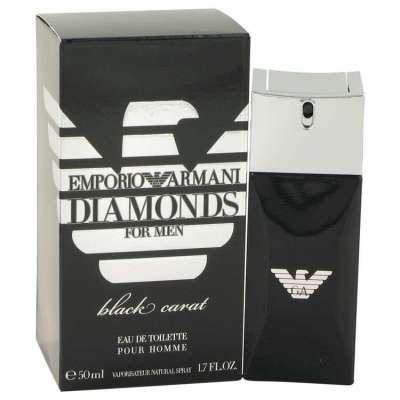 Emporio Armani Diamonds Black Carat by Giorgio Armani Eau De Toilette Spray 1.7 oz For Men