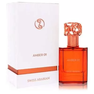 Swiss Arabian Amber 01 by Swiss Arabian Eau De Parfum Spray (Unisex) 1.7 oz For Men