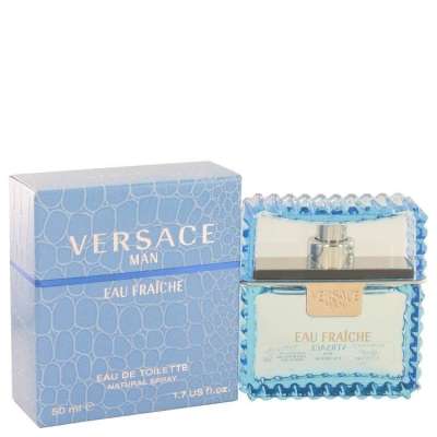 Versace Man by Versace Eau Fraiche Eau De Toilette Spray (Blue) 1.7 oz For Men