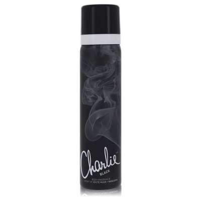 Charlie Black by Revlon Body Fragrance Spray 2.5 oz For Women