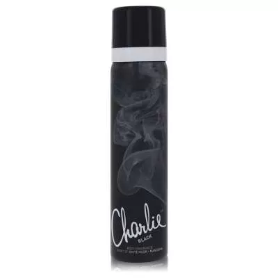 Charlie Black by Revlon Body Fragrance Spray 2.5 oz For Women