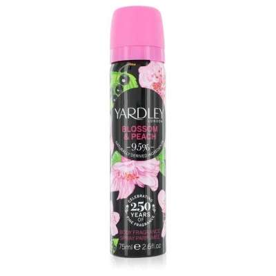 Yardley Blossom & Peach by Yardley London Body Fragrance Spray 2.6 oz For Women
