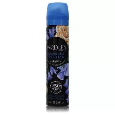 Yardley Bluebell & Sweet Pea by Yardley London Body Fragrance Spray 2.6 oz For Women
